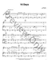 16 Days piano sheet music cover
